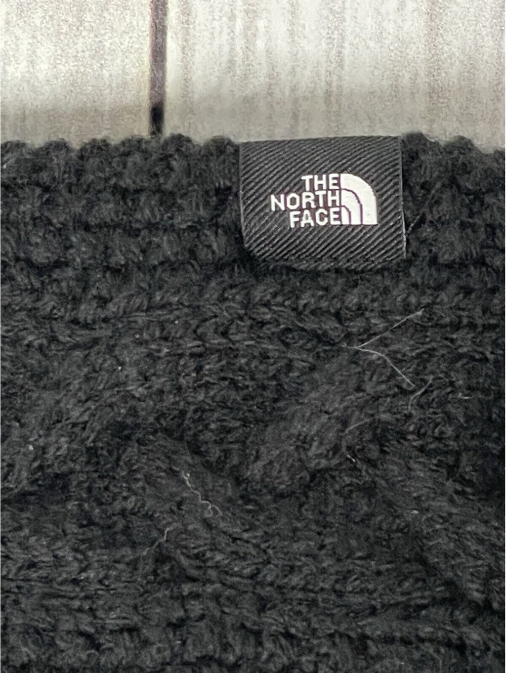 The North Face Women's Oh Mega Headband Ear Warme Black Soft Knit Fleece Lining - Picture 2 of 6